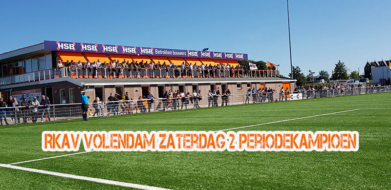 RKAV Volendam Zaterdag 2 periodekampioen!