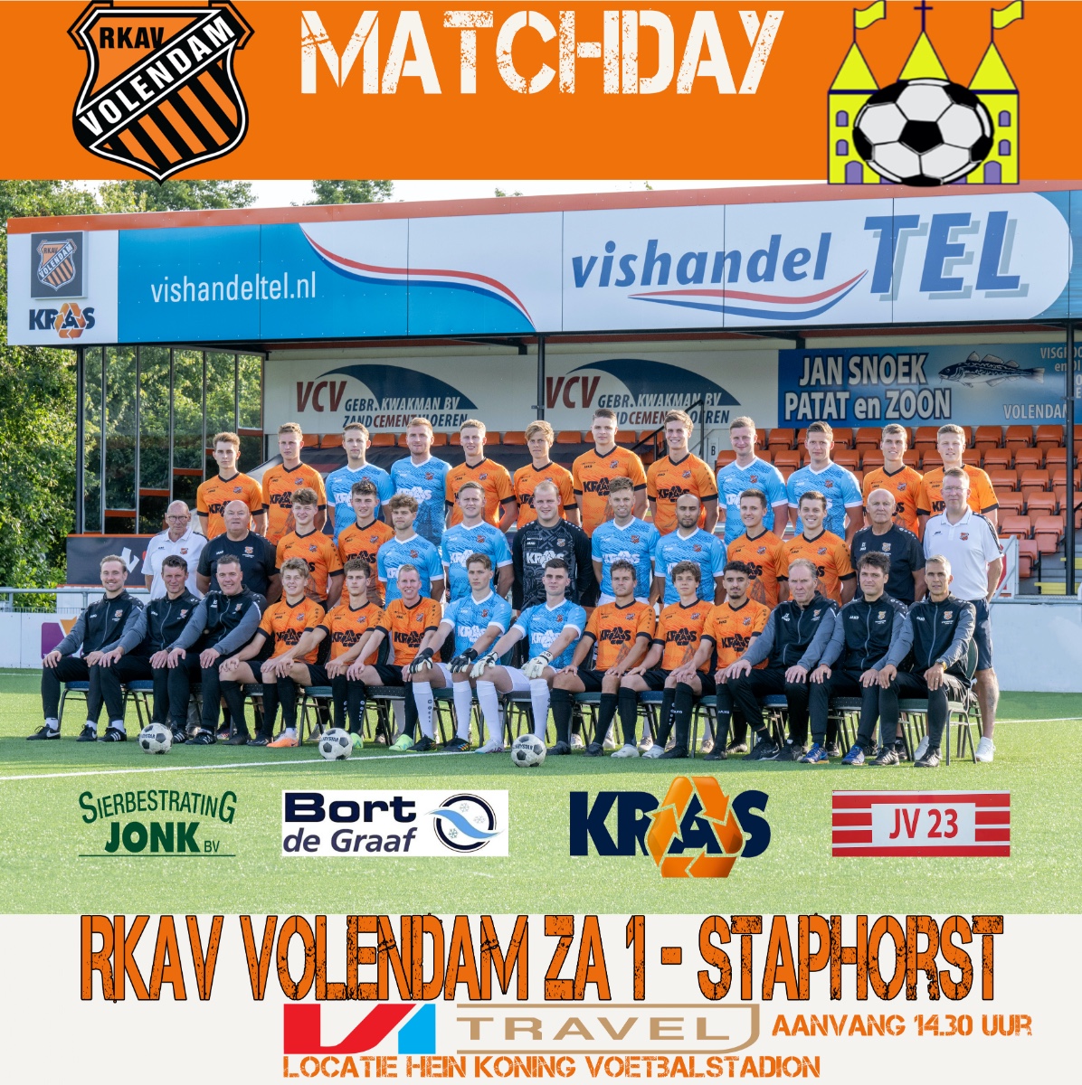 Rkav Volendam - Staphorst 6 april 2024