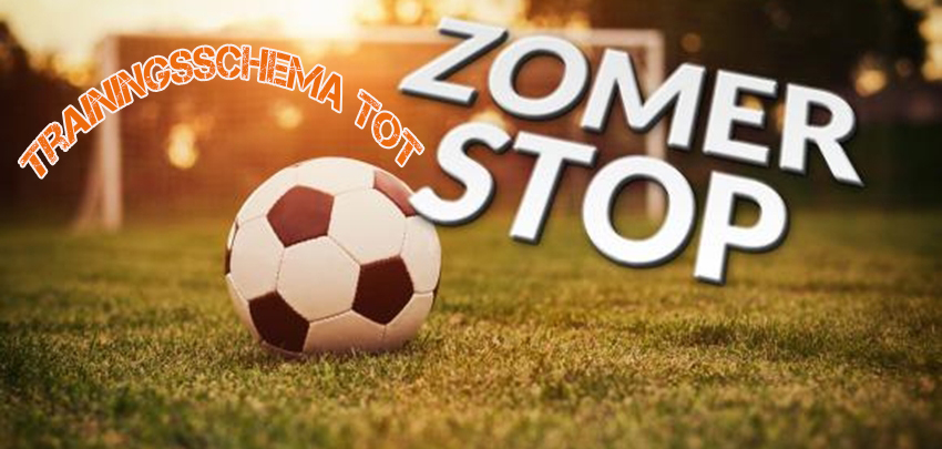 Trainingsschema tot de zomerstop