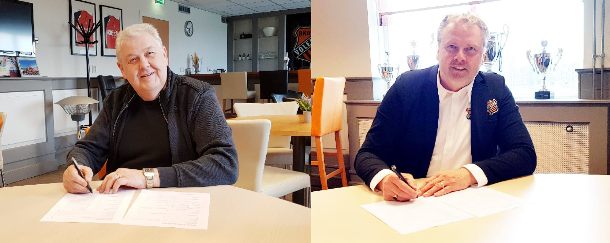 Ondertekening verzoek tot goedkeuring fusie RKAV Volendam en ZVV Volendam