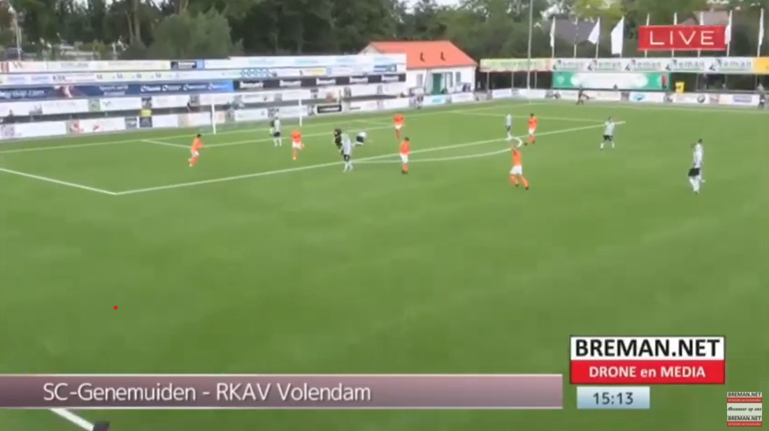 Wedstrijd Genemuiden - RKAV Volendam + doelpunten